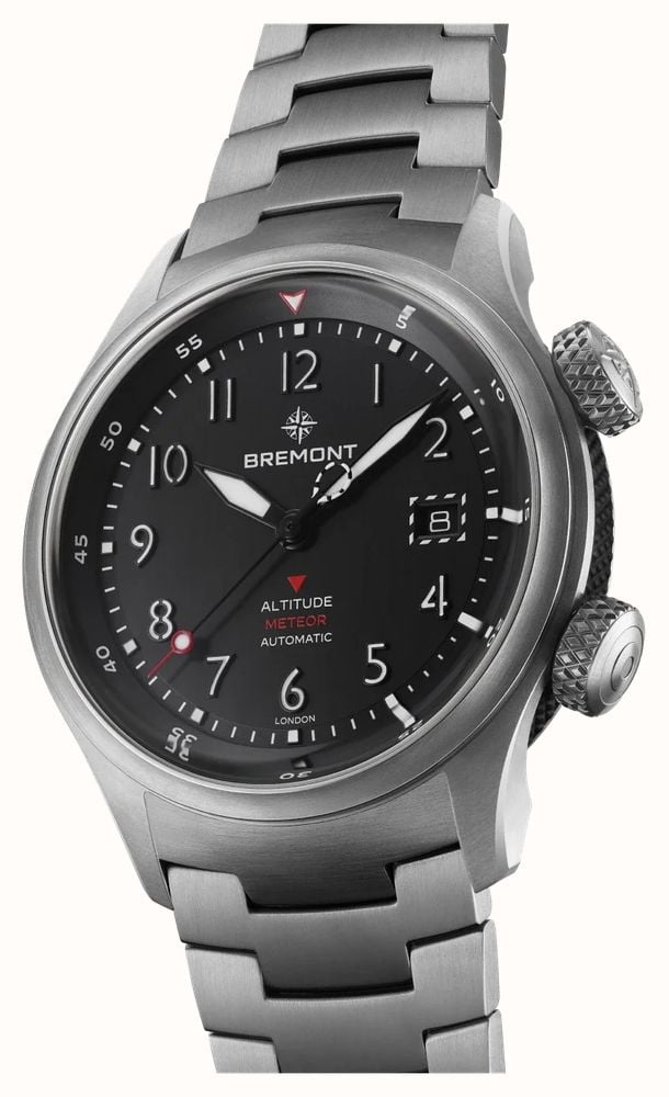 Bremont Altitude MB Meteor Automatic (42mm) Brushed Black Galvanic Metal Dial / Titanium Bracelet ALT42-MT-TI-BKBK-B - alternate view 2