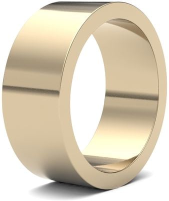 James Moore Wedding Rings | 9ct Yellow Gold | 8mm | Medium | Flat | AG_8GMF-9Y