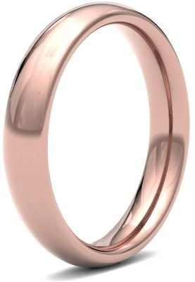 James Moore Wedding Rings | 9ct Rose Gold | 4mm | Heavy | Traditional Court | AG_4LHC-9R