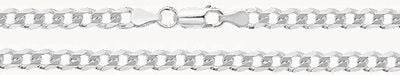 Treasure House Silver Curb Lobster Clasp Chain 26" G1001/26