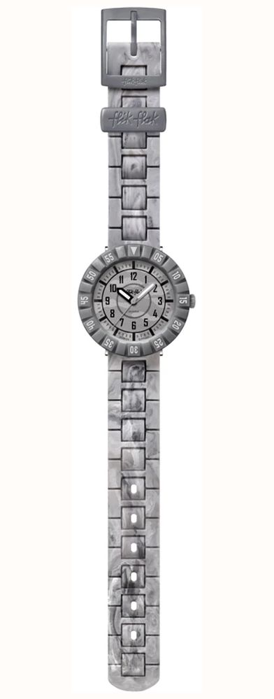 Flik Flak Children's Boys Grey Lunar Brick Theme Quartz FCSP134 - alternate view 3