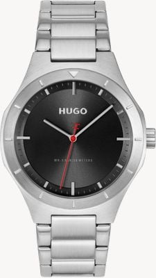 HUGO #LIT Three-Hand Quartz (42mm) Black Dial / Stainless Steel Bracelet 1530447
