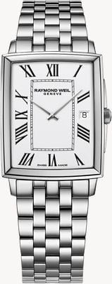 Raymond Weil Toccata Square Quartz (29mm) White Dial / Stainless Steel Bracelet 5425-ST-00300