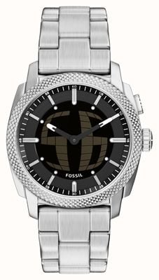 Fossil Machine Big-Tic Dual-Display (41mm) Negative Display Dial / Stainless Steel Bracelet FS6155