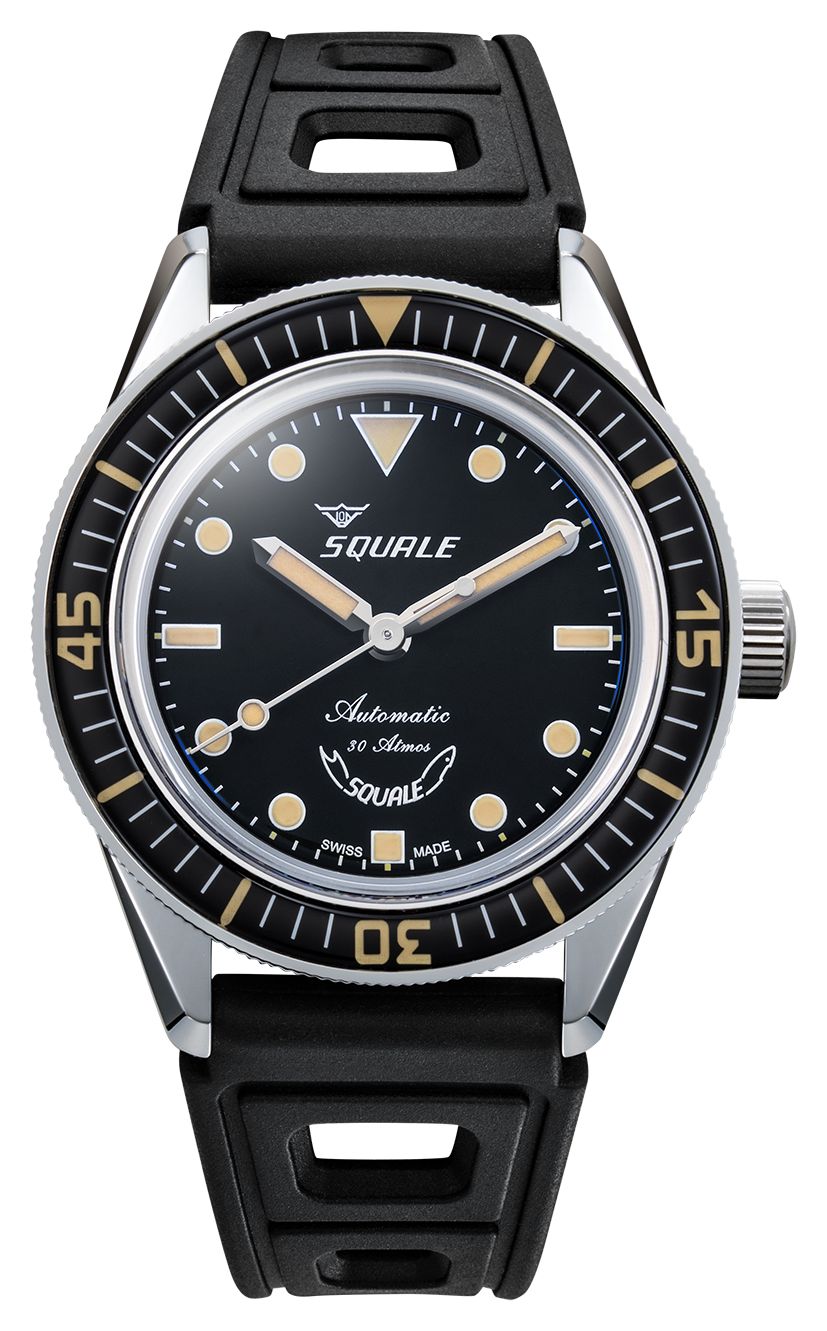 Squale SUB-37BKBK.RBK SUB-37 Legend Automatic (37mm) Black Watch
