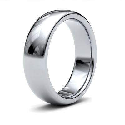 James Moore Wedding Rings | 9ct White Gold | 6mm | Heavy | Premium Court | AG_6GHP-9W