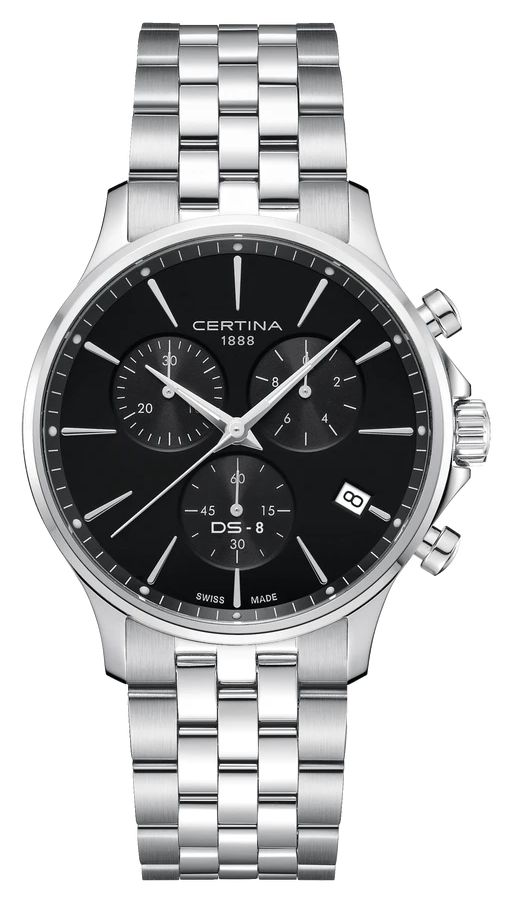 Certina C0454171105100 Men’s DS-8 Chrono (41mm) Black Dial Watch