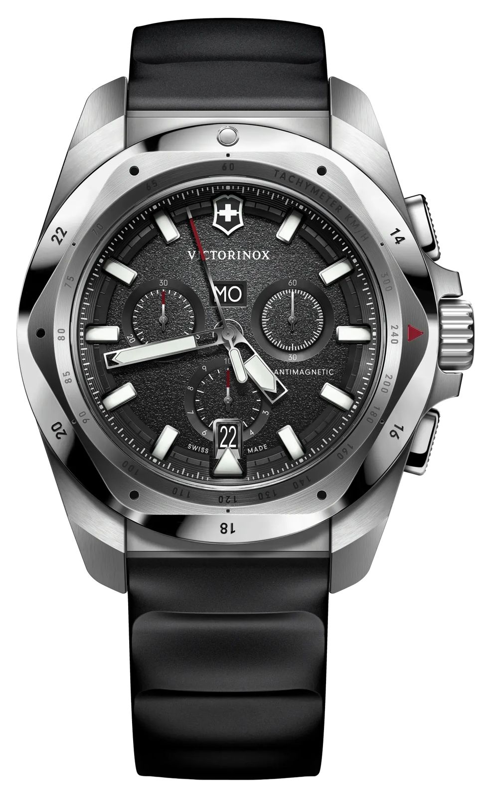 Victorinox 241983 I.N.O.X. Chrono (43mm) Black Dial / Black Watch
