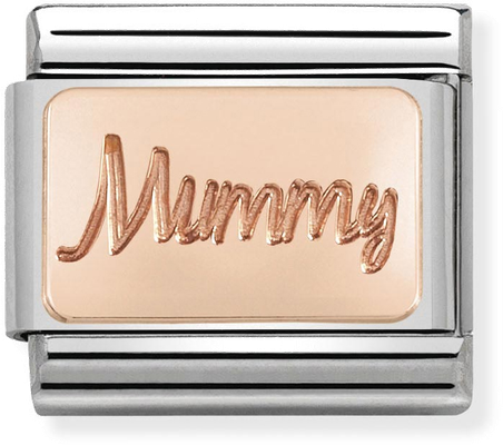 Nomination Classic Mum 9ct Rose Gold & Steel Charm 430101/42