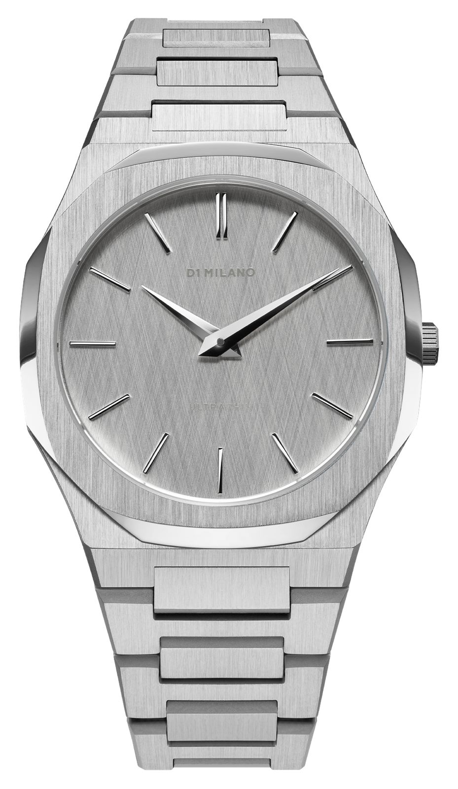 D1 Milano UTBJ23 Ultra Thin Linen (40mm) Silver Linen Watch