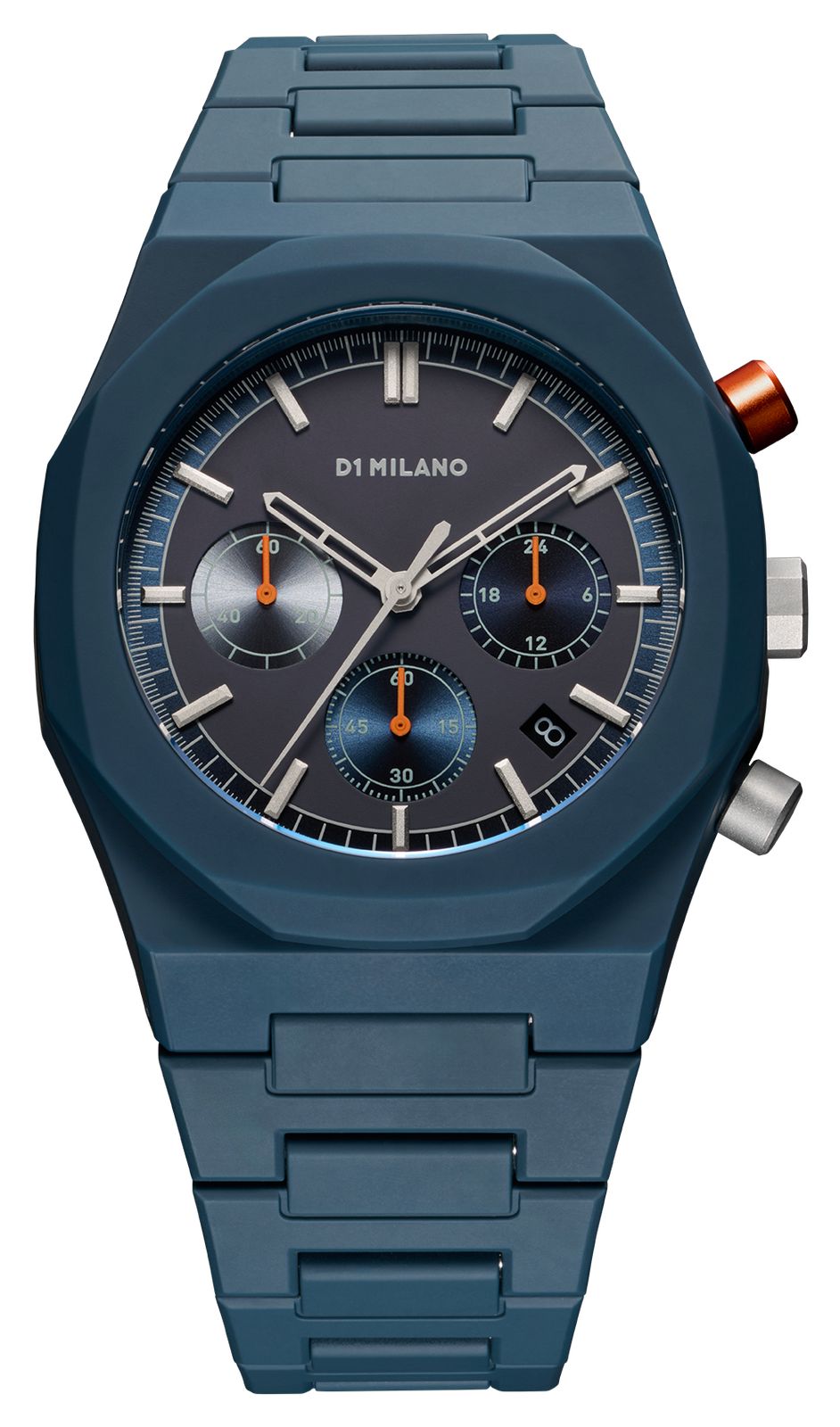 D1 Milano PHBJ09 Polychrono Neptune Blue (40.5mm) Matte Blue Watch