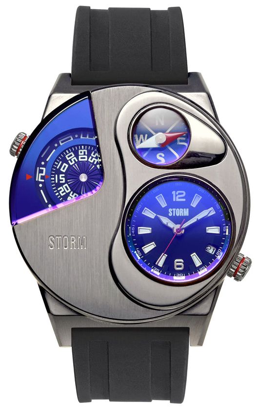 STORM 47538/LB Men's Navitrek (45mm) Blue Lazer Silver Dial Watch