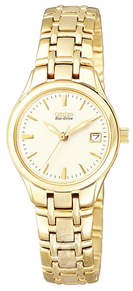 Citizen EW1262-55P Women’s Gold Plated Stainless Steel Eco- Watch