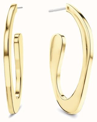 Calvin Klein Harmonious Connection Gold-Tone Stainless Steel Organic Shape Earrings 35000688