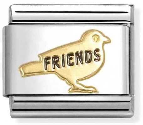 Nomination Classic Gold Friends Bird Charm 030285/72