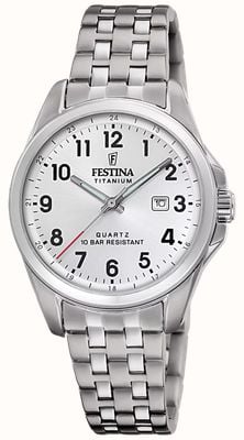 Festina Calendario Titanium (31mm) Silver Dial / Titanium Bracelet F20697/1