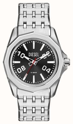 Diesel Stinger Quartz (44mm) Black Sunray Dial / Stainless Steel Bracelet DZ2245