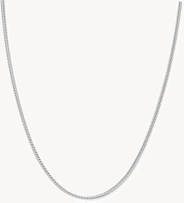 ChloBo MAN Fox Tail Chain Necklace - 925 Sterling Silver SNFOXTAILM