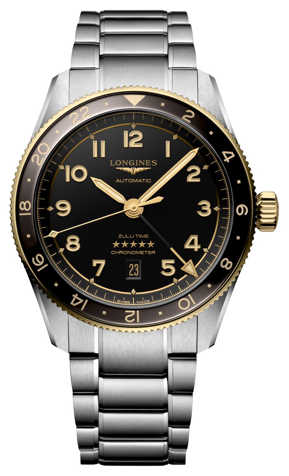 LONGINES L38125536 Spirit Zulu Time GMT Automatic (42mm) Watch