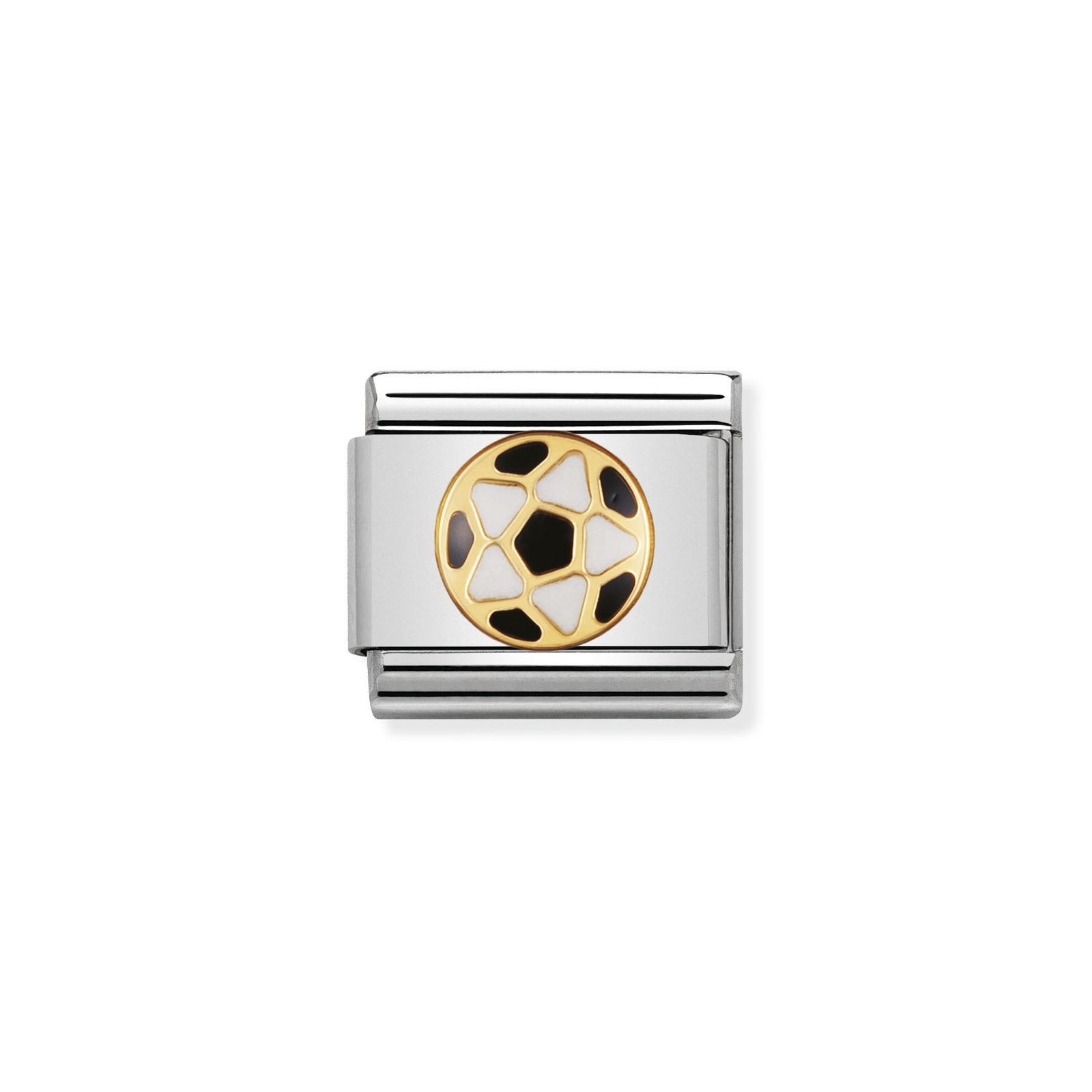 Nomination 030204/17 Classic Football 18ct Gold & Steel Jewellery