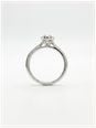 0.36ct Pear Natural Diamond Platinum Halo Ring J19302 - alternate view 3
