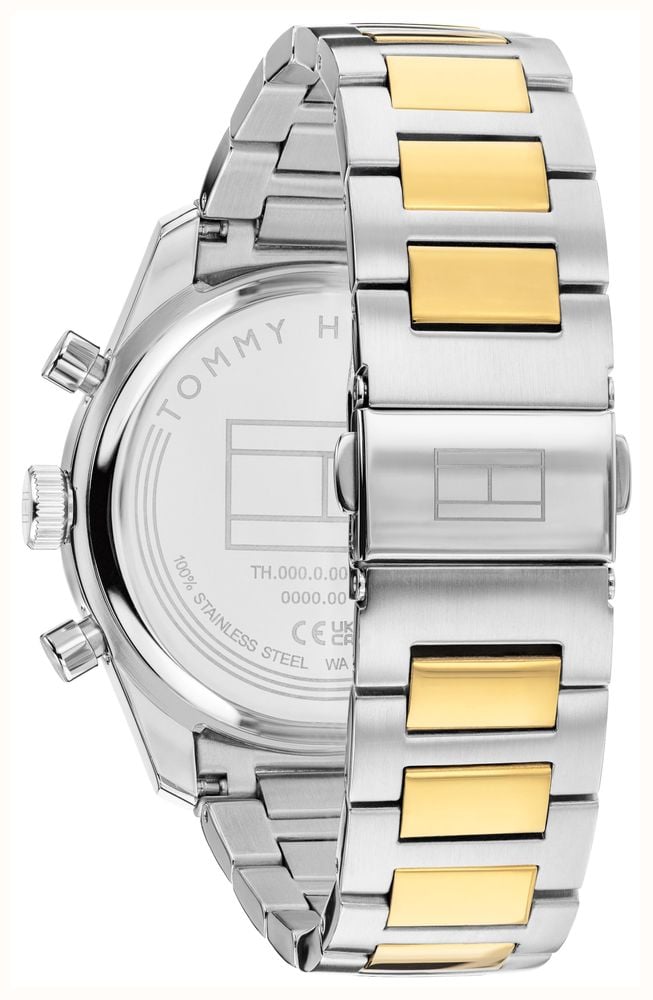Tommy Hilfiger Hampton Green Dial Two Tone Bracelet Watch 1792279 - alternate view 3