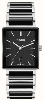 RADO Integral Quartz (31.5mm) Black Brushed Dial / Black High-Tech Ceramic & Steel Bracelet R20255162