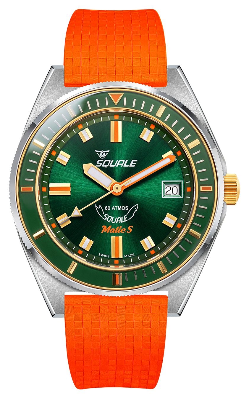 Squale MATICGGRGR.MROR Matic S Automatic (39mm) Sunray Green Watch