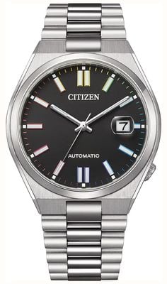 Citizen Tsuyosa Automatic Rainbow (40mm) Black Dial / Stainless Steel Bracelet NJ0151-53E