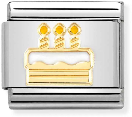 Nomination Classic Birthday Cake Enamel Charm 030272/71