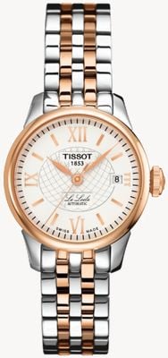 Tissot Women's Le Locle Automatic Two Tone Rose Gold PVD Plated T41218333