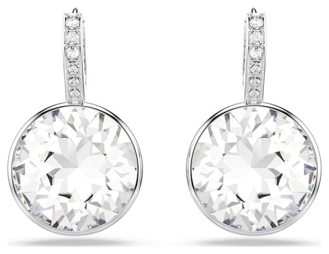 Swarovski 5731149 Millenia Drop Earrings Round Cut, White, Jewellery
