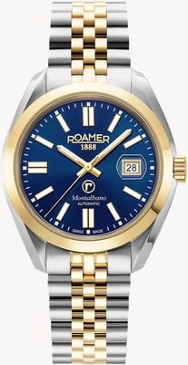 Roamer Montalbano Automatic (41.5mm) Blue Dial / Two-Tone Stainless Steel Bracelet 996983 47 45 20