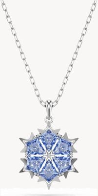 Swarovski Magic Pendant Snowflake | Blue Stones | Rhodium Plated 5735399