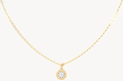 Guess Gold Plated 16-18" Clear Crystal Charm Necklace JUBN02245JWYGT/U