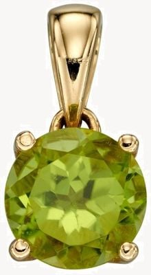 Elements Gold 9ct Y/g Peridot Cz August Birthstone Pendant Only GP2195