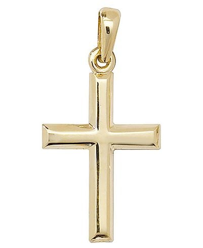 Treasure House PN085 9ct Yellow Gold Small Plain Cross Jewellery