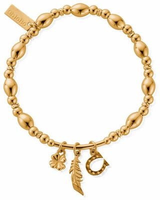 ChloBo Good Luck And Courage Gold-Plated Bracelet GBMULLC
