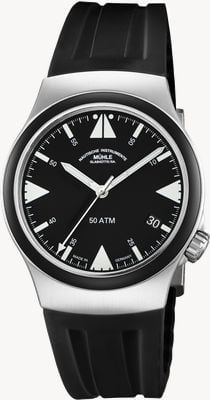 Mühle Glashütte SAR Mission Timer Titan Black Rubber Strap M1-51-03-KB