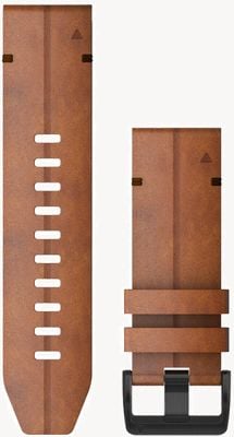 Garmin QuickFit 26 Watch Strap Only, Chestnut Leather 010-12864-05