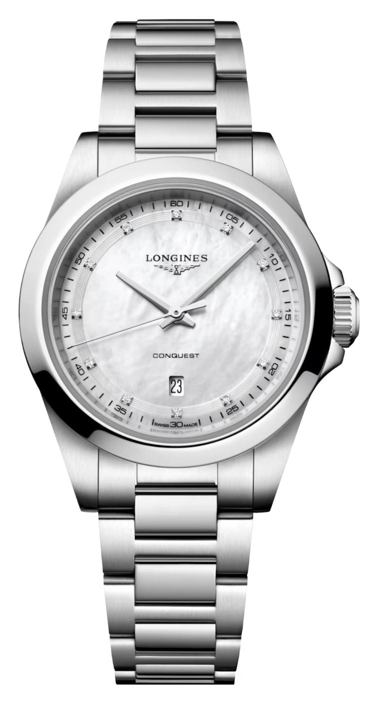 LONGINES L33504876 Conquest Diamond Quartz (30mm) Mother-of- Watch