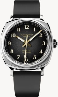 Duckworth Prestex Verimatic (39mm) Black Fumé Dial / Black Rubber D891-01-AR