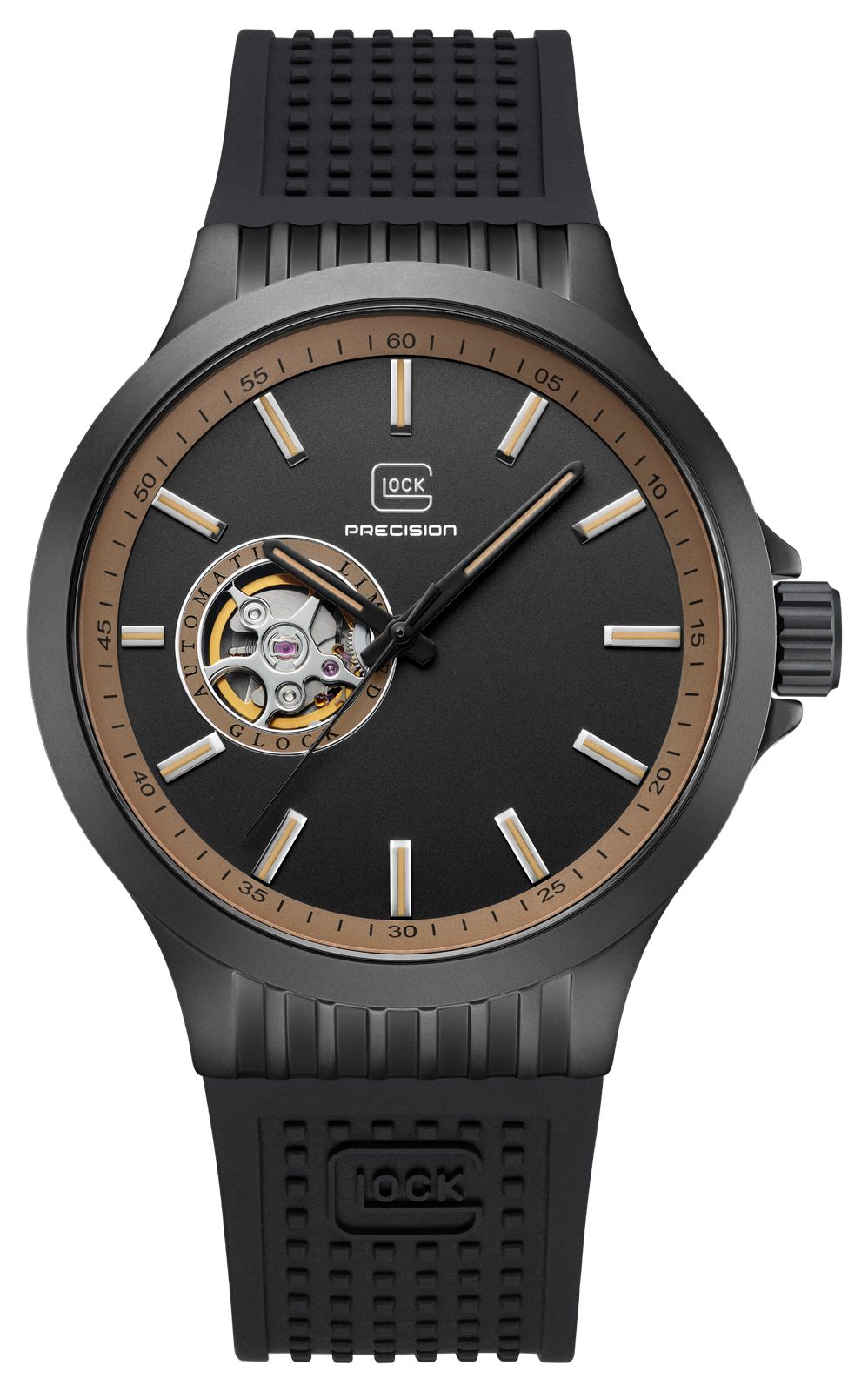 GLOCK Precision GW-13-2-24 Open-Heart Automatic (44mm) Black Watch