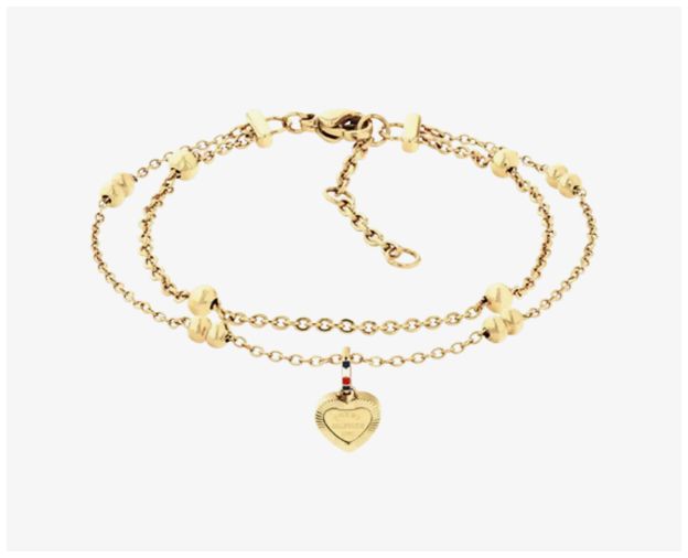 Tommy Hilfiger 2781012 Layered Set Gold Bracelet with Heart Jewellery