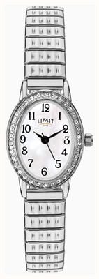Limit Classic Crystal Quartz (20mm) Mother-of-Pearl Dial / Stainless Steel Expanding Bracelet 6029