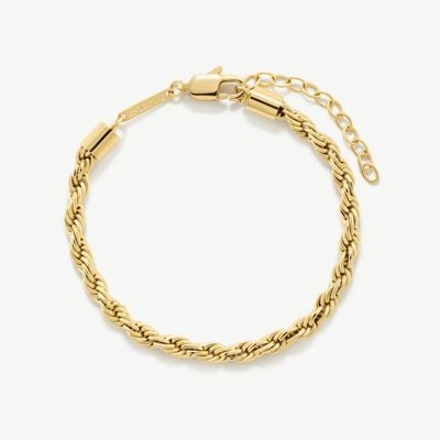 D.LOUISE Gold Tone Delicate Rope Bracelet GB-002