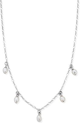 ChloBo Ethereal Multi Pearl Drop Necklace - 925 Sterling Silver SNFRMULP