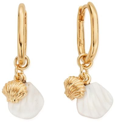 ChloBo TREASURES OF BALI Dream Waves Oval Hoop Earrings - 18ct Gold Plated GEH35153541