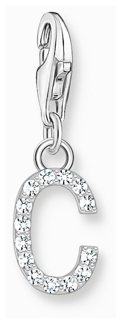 Thomas Sabo 1943-051-14 Charm Pendant Letter C With White Jewellery