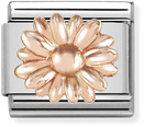 Nomination Composable Classic RELIEF SYMBOLS Stainless Steel And Gold 9k Daisy 430106/08